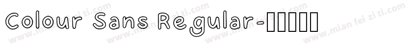 Colour Sans Regular字体转换